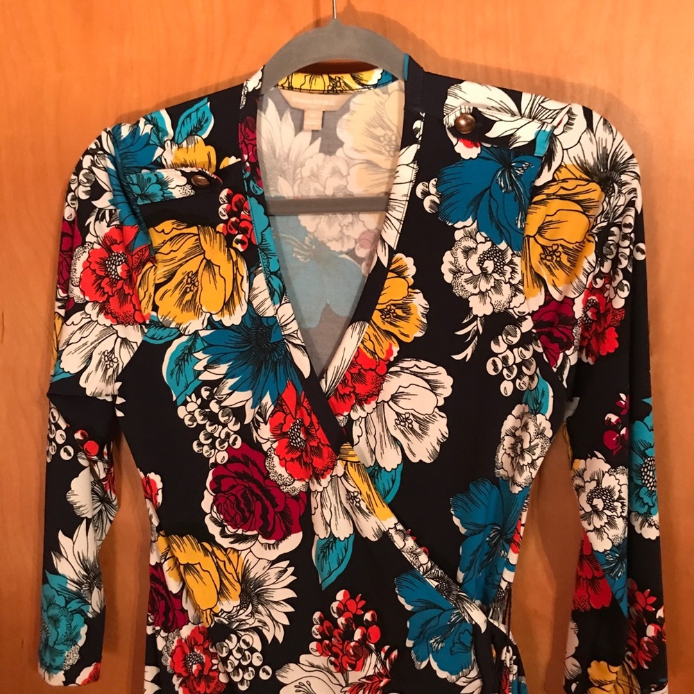 Banana Republic Floral Wrap Dress
